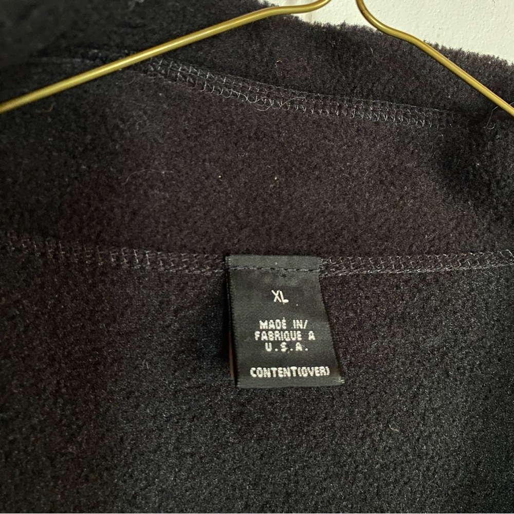 Vtg 90s PATAGONIA fleece Vest Black full zip Womens size XL - Picture 8 of 10